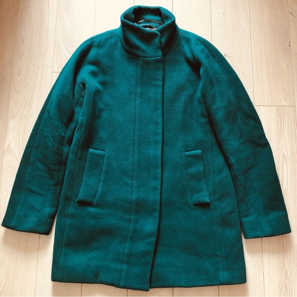 J. Crew Emerald Green Wool Blend Jacket - Picture 1 of 13